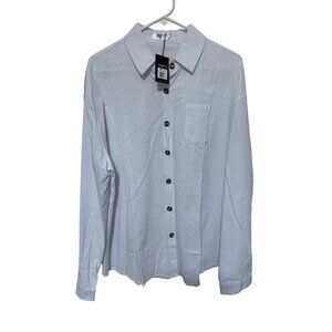 Zaayo NWT Blouse White Cotton Classic Office Womans XXL